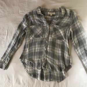 Cloth and Stone- Plaid Buttondown